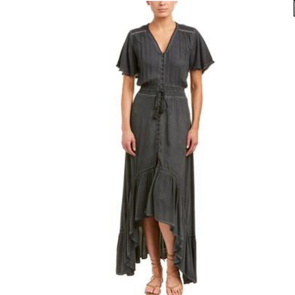 NWOT YFB’s On The Road Korea Maxi Dress M, grey